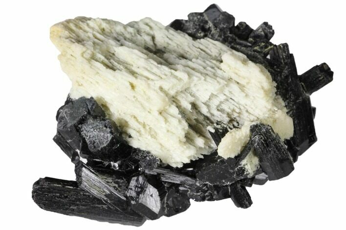 Black Tourmaline (Schorl) Crystals with Orthoclase - Namibia #132206